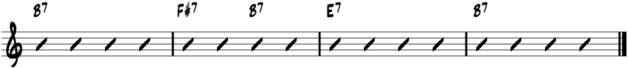 II-V-Fingerstyle Blues Turarnound Chord Progressions - II V I